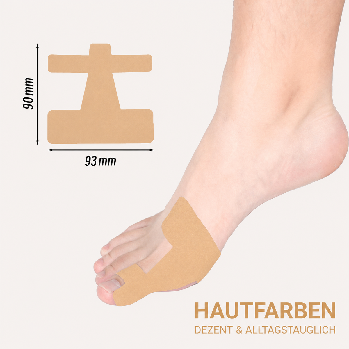 🏅 Natravor® Botanisches Komfort-Pflaster bei Hallux valgus 👠 Flexible Fußpflege + pflanzlich inspirierte Komfortformel a