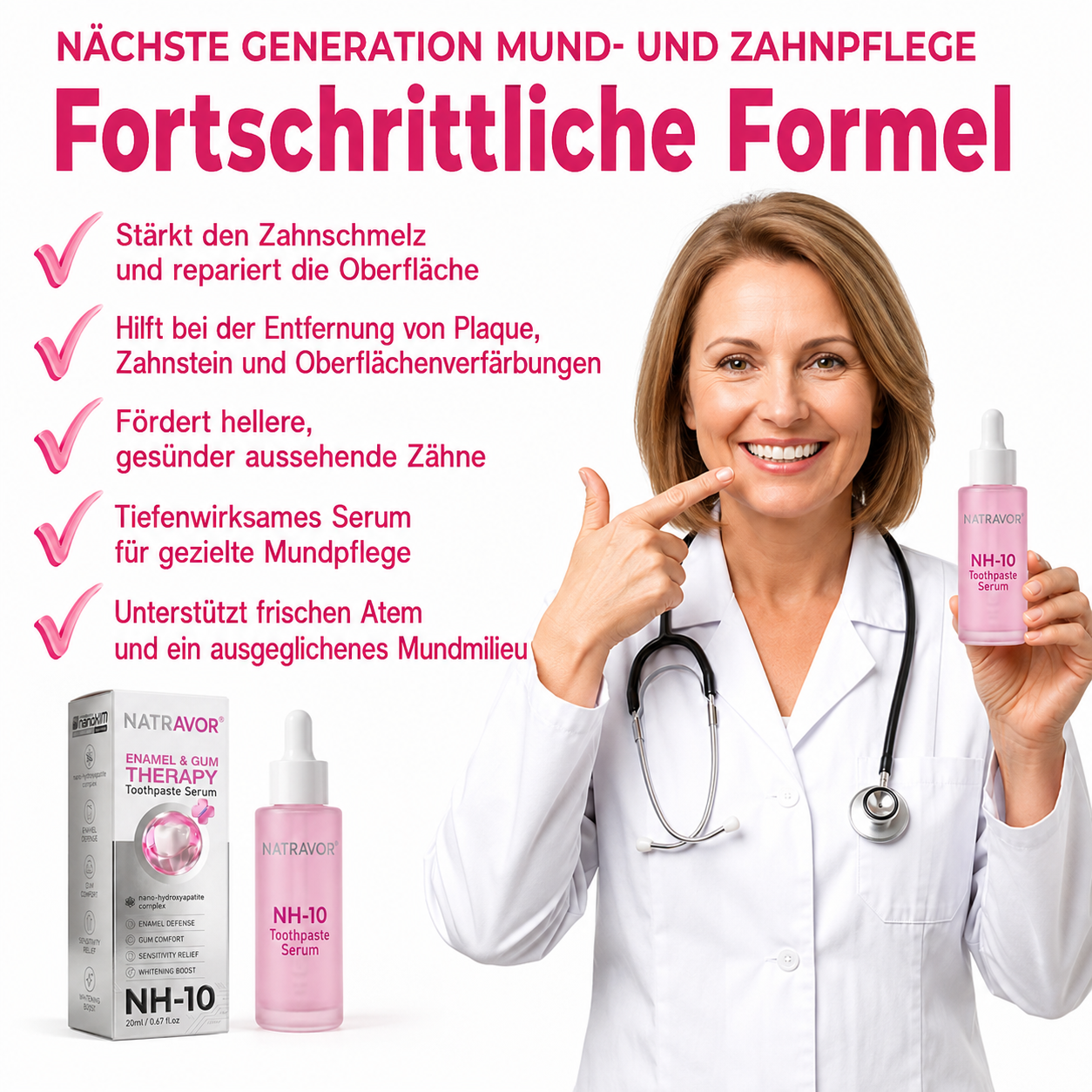 🦷Natravor® Thismile NH-10 Zahnpasta-Serum für Zahnschmelz und Zahnfleisch – Advanced Therapy