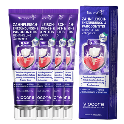 𝐍𝐚𝐭𝐫𝐚𝐯𝐨𝐫® VioCore Zahnpasta zur Behandlung von Zahnfleischentzündungen und Parodontitis mit Bienengift