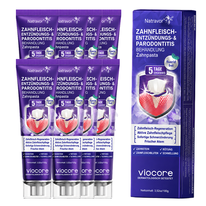 𝐍𝐚𝐭𝐫𝐚𝐯𝐨𝐫® VioCore Zahnpasta zur Behandlung von Zahnfleischentzündungen und Parodontitis mit Bienengift