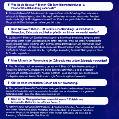 𝐍𝐚𝐭𝐫𝐚𝐯𝐨𝐫® VioCore Zahnpasta zur Behandlung von Zahnfleischentzündungen und Parodontitis mit Bienengift