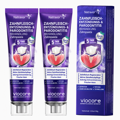 𝐍𝐚𝐭𝐫𝐚𝐯𝐨𝐫® VioCore Zahnpasta zur Behandlung von Zahnfleischentzündungen und Parodontitis mit Bienengift